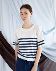 Azzura Top - Navy Stripes