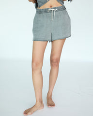 Lilou Short - Medium Grey Chambray