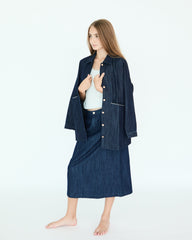 Girl Yves Skirt - Dark Chambray