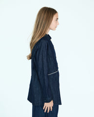 Girl Yves Jacket - Dark Chambray