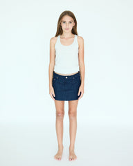 Girl Lilou Mini Skirt - Brut Denim
