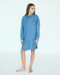 Girl Jules Dress Shirt - Medium Blue Chambray