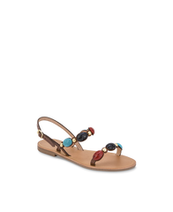 Halep Sandals - Tan Multi