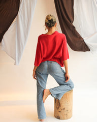 La Bretagne Cardigan - Red