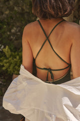 1 Piece Gilda Beach -  Kaki Shiny