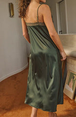 Robe Amanda - Kaki Lace