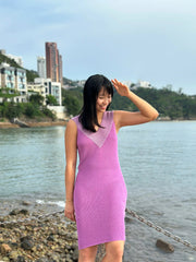 Lola Sleeveless Dress - Cyclamen