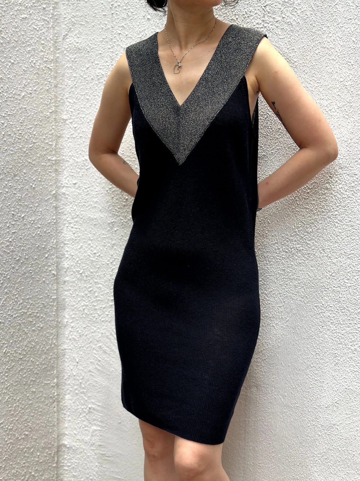 Lola Sleeveless Dress - Pitch Black