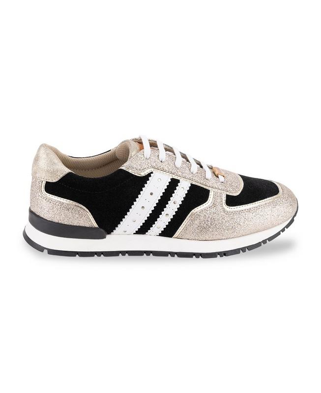 Soonrise Lace-Up Sneakers - Black Gold