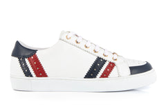Suzie Lace-Up Sneakers - White Multi