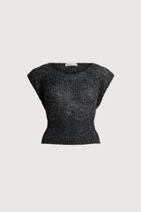 ASYMMETRICAL OFF-SHOULDER KNIT TOP