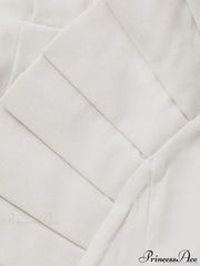 Asymmetric Pleated Graceful Zip Shorts