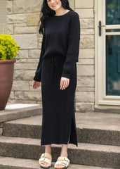 Black Knit Oversized Sweater - FINAL SALE