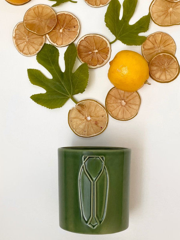 Indoor Perfumed Candle - Olive Green