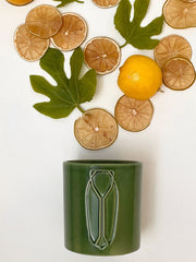 Indoor Perfumed Candle - Olive Green