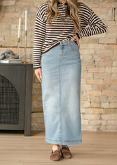 Bria Denim Maxi Skirt