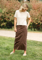 Cream Ribbed Short Sleeve Sweater - FINAL SALE