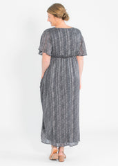 Ditsy Floral Flutter Sleeve Maxi Dress - FINAL SALE