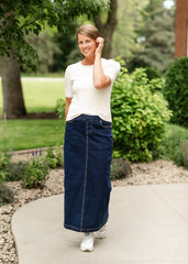 Donna Maxi Denim Skirt - FINAL SALE