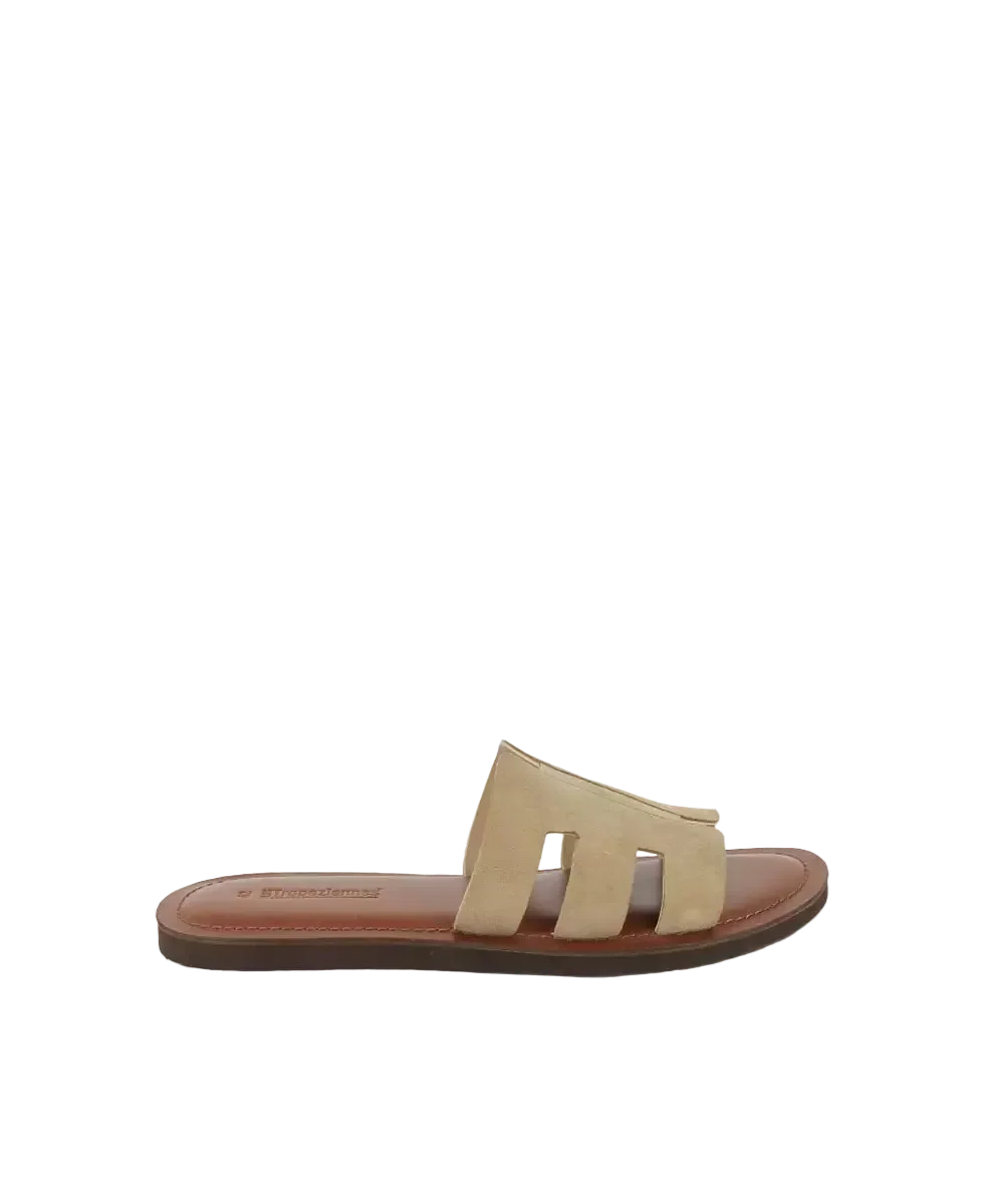 Emia Suede Sandals - Taupe