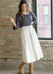 Essential Ruffled 3/4 Sleeve Top - FINAL SALE