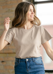 Essential Flutter Sleeve Top