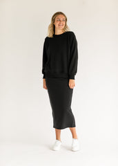 Essential Sweatshirt Skirt Set - FINAL SALE