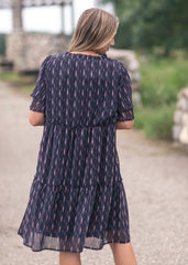 Floral Double Sleeve Midi Dress - FINAL SALE