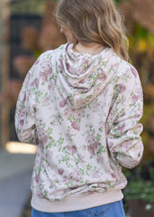 Floral Print Hooded Sweatshirt - FINAL SALE