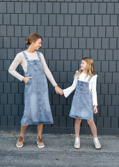 Girl's Blakely Denim Overall Dress - FINAL SALE