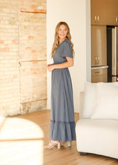 Isabella V-Neck Maxi Dress - FINAL SALE