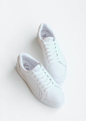 Keds® Pursuit White Leather Lace Up Sneaker - FINAL SALE