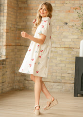 Maeve Embroidered Floral Midi Dress - FINAL SALE