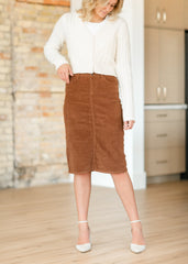 Remi Corduroy Midi Skirt - FINAL SALE