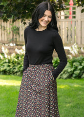 Ribbed Crewneck Long Sleeve Basic Top - FINAL SALE