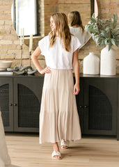 Izzy Smocked Waist Tiered Maxi Skirt - FINAL SALE