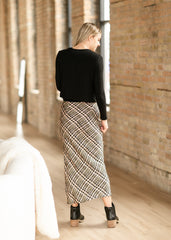 Straight Fit Printed Maxi Skirt - FINAL SALE