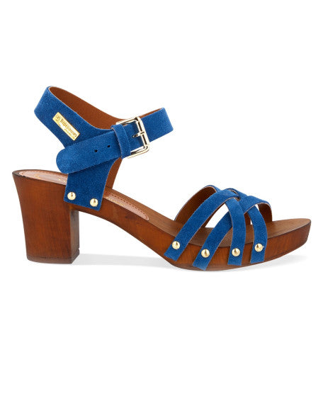Toopaya Wooden Heels - Blue